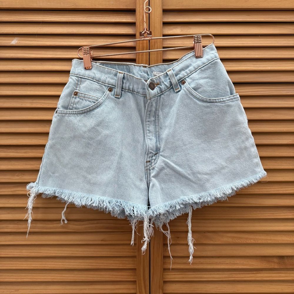 Vintage Levi's orange tab Sky Blue Relaxed high rise shorts